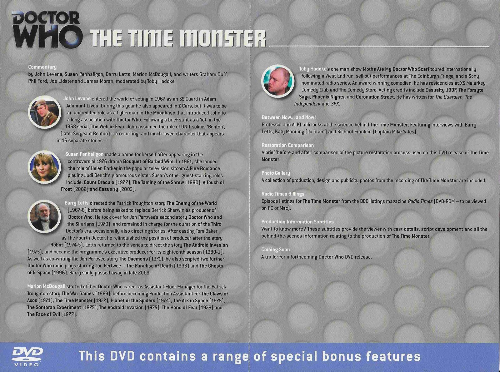 Inserts from BBCDVD 2851A